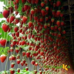 Клубника ампельная Анастасия купить по цене от 370р. в интернет-магазине «Посадика» с доставкой почтой в в Аниве и по всей России – [изображение №1].